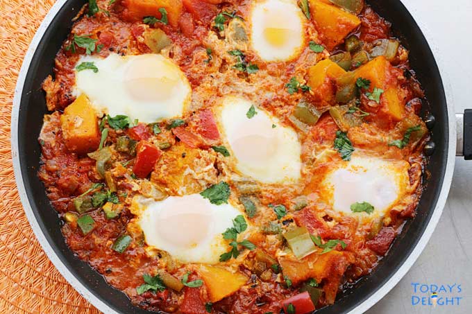 Creamy Kabocha Squash Shakshuka.