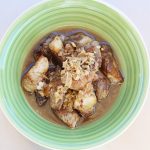 In a bowl is a Filipino pork abodo.