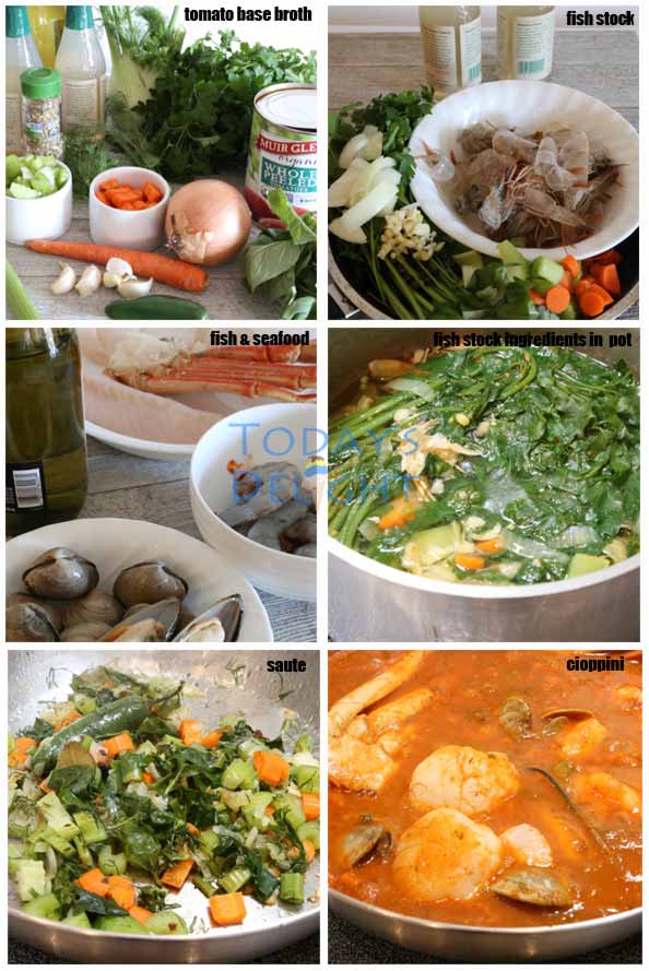 Steps how to make cioppino is Today's Delight