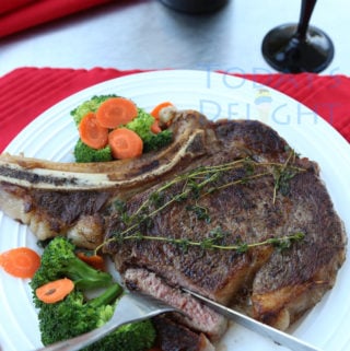 Pan fried ribeye steak recipe