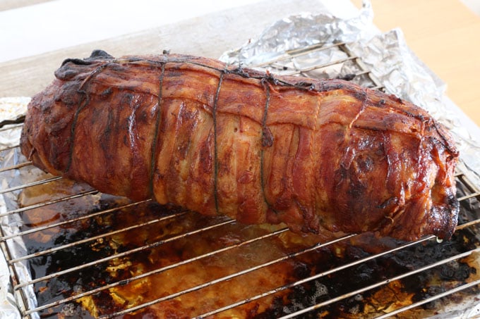 Bacon Wrapped Stuffed Pork Tenderloin recipe is today's delight