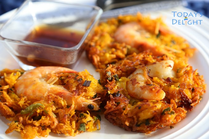 ukoy shrimp and squash fritters recipe is Today's Delight