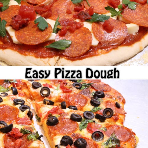 Make this quick and easy homemade pizza dough