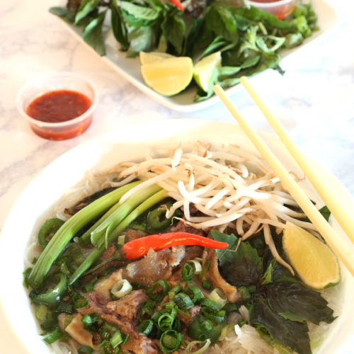 Vietnamese Beef Pho is savory and delicious.