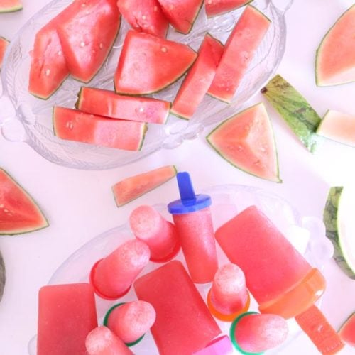 Today's Delight is Watermelon Popsicles that are easy to make.
