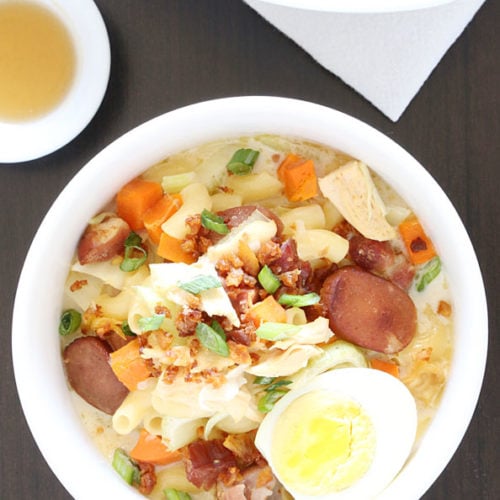 Chicken Sopas Recipe is a creamy chicken macaroni soup, Filipino style is Today's Delight.