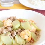 Ginisang Sayote with Shrimp and Ground Pork is a Filipino sauteed vegetable is Today's Delight