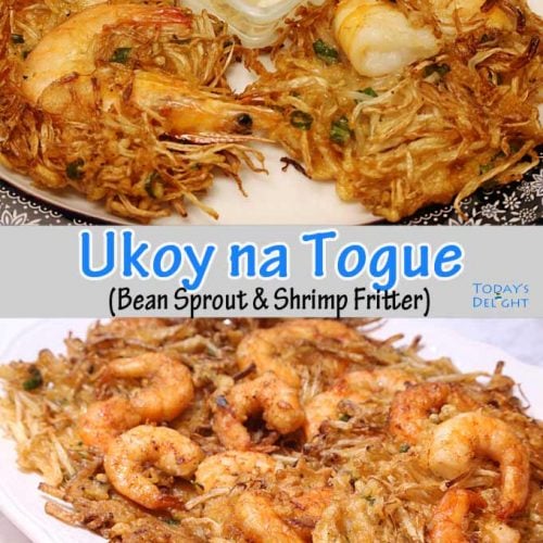 Ukoy na Togue or Bean Sprout & Shrimp Fritter is Today's Delight.