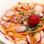 Asian Carrot Radish Salad is Today's Delight.