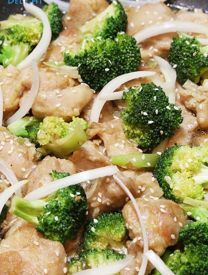 Chicken and Broccoli Stir Fry with Oyster Sauce a Chinese dish is Today's Delight.