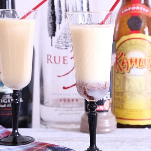2 servings of eggnog alcoholic drink