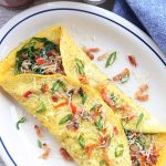 Healthy omelette breakfast.