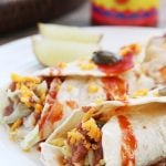 Cheesy Refried Bean and Rice Burrito is Today's Delight.