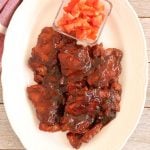 Chicken Tocino, Filipino marinated chicken and cubed tomatoes is Today's Delight.