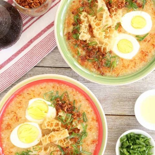 Goto is a Filipino congee or rice porridge is Today's Delight.