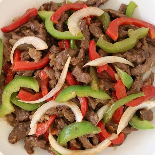Shredded Beef with Worcestershire Sauce is Today's Delight.