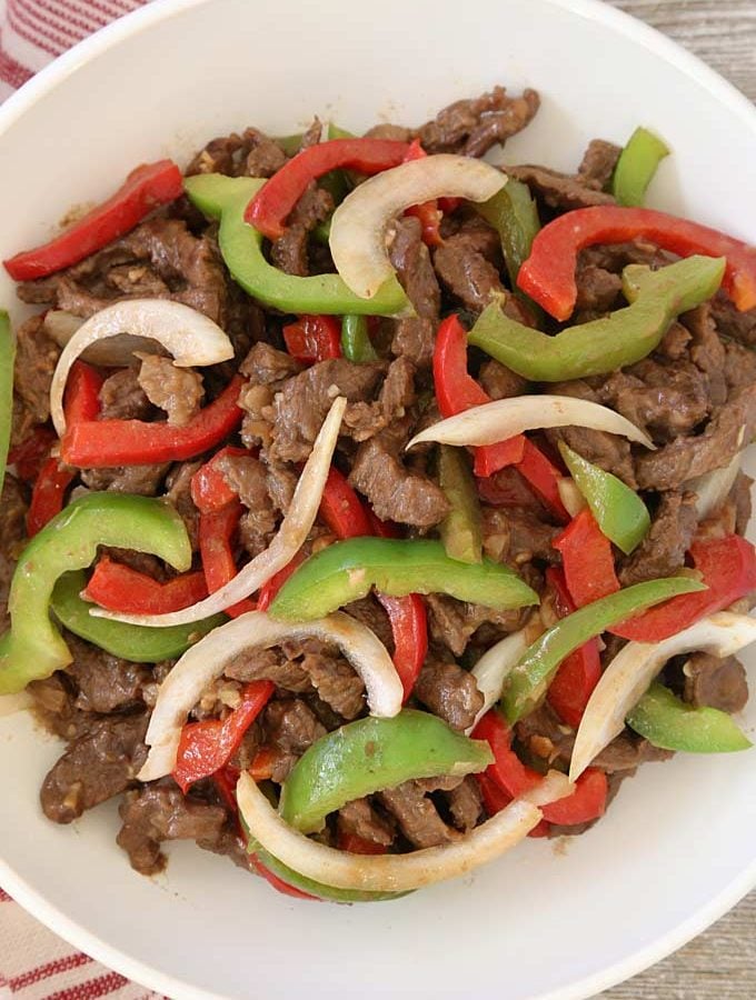 Shredded Beef with Worcestershire Sauce is Today's Delight.