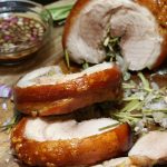 Lechon Belly Roll is Roasted Pork Belly.