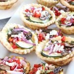 Mediterranean Mini Quiche in platter is Today's Delight.