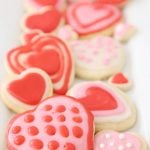 Valentine Sugar Cookies with Easy Sugar Cookie Frosting is Today's Delight.