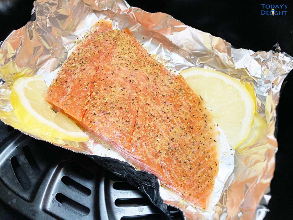 Lemon Pepper Air Fryer Salmon Today's Delight